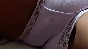 Pierced Nipples In Big Panties During Creampie Sex