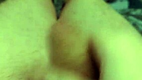 quick solo masturbation with big monster cock.