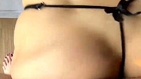 Petite Latina gets hard anal and creampie.