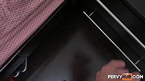 taylor blake caught spying on tony rubino in private moment