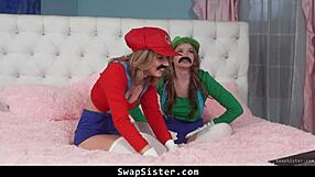 Stepbrothers whip out dicks and get to work