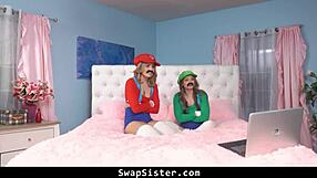 Stepbrothers whip out dicks and get to work