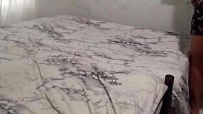 Chubby bbw mom cleans the room