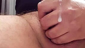 Dutch European man with MONSTER COCK MASTURBATES and CUMS intensely.