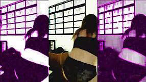 Beautiful Brunette Mc Akira Dances Funk Solo at Home