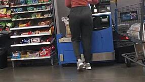 blonde milf in spandex shows nice ass for rough fucking