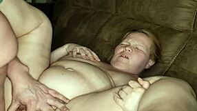 shes horny and wet from pregnancy, wants fucked on the couch!