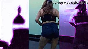 Beautiful Brunette Mc Akira Dances Funk Solo at Home