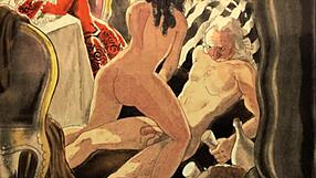 Vintage Erotic Art Featuring Hairy Pussy