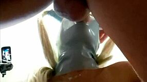 Milf blowjob with pigtails pantyhose big tits cum in mouth!