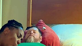 i made an amateur homemade ebony sucking and fucking a white guy in the hood.