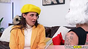 Bored Rich Housewife Testing New Strap On and Her Pretty Bf Is Very Happy About It.