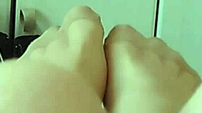 german chubby amateur solo close up of sexy feet in stockings seeking lovers