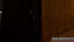 Girl sucks cock outdoors first time next he throws her over a box