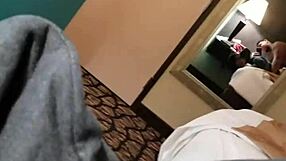 bent over for doggy style in public outdoor action