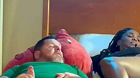 i made an amateur homemade ebony sucking and fucking a white guy in the hood.