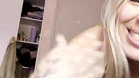 neighbor spies on me masturbating by the window!