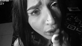 Can't Get Enough of Raven's Feet in Lesbian Femdom