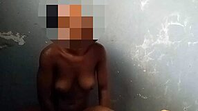 ebony babe getting intimate with tight lover