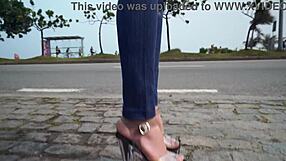 Bruna Santos self-fists anal with monster cocks