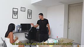 I get caught stealing and seduce the security guard with a wild Latina fuck. He lets me go after!