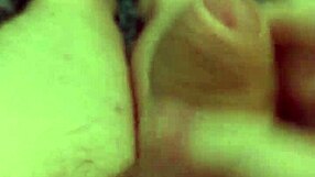 quick solo masturbation with big monster cock.