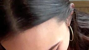 Petite Latina gets hard anal and creampie.