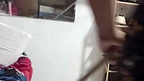 Chubby bbw mom cleans the room