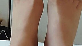 german chubby amateur solo close up of sexy feet in stockings seeking lovers