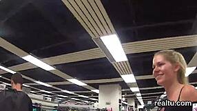 Charming Czech Cutie Gets Tempted In The Shopping Centre And Screwed In Pov With Clothes Ripped