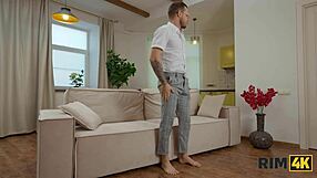 Intense Ass Licking Fetish With Blonde Russian Nerd