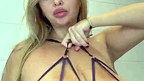 two huge sweet tits bouncing with natural saggy ovals