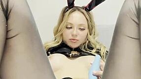 Cute Bunny Enjoys Clit Caresses