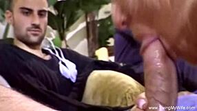 Kinky Swinger Bride Exposes Herself To Husband's Cumshot