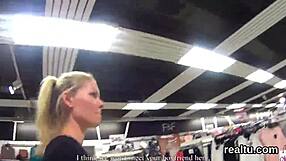 Charming Czech Cutie Gets Tempted In The Shopping Centre And Screwed In Pov With Clothes Ripped