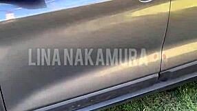 Asian Blogger Caught In Public Parking Lot.