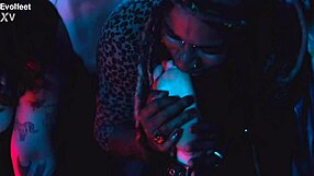 Bound foot gets tickled with bare toes involved