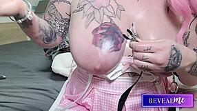 Busty curvy milfs solo play with huge tits and toys