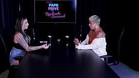 Blonde Bisexual Enjoys Christmas Outdoor Fun With Tattoos