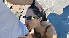 i want to suck your big cock and fuck your wet pussy on the horny seashore.