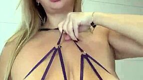 two huge sweet tits bouncing with natural saggy ovals
