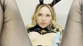 Cute Bunny Enjoys Clit Caresses