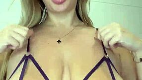 two huge sweet tits bouncing with natural saggy ovals