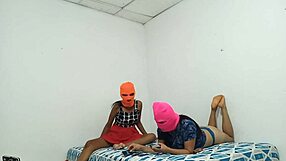 Small-Bottomed Stepsisters Flirt and Get Excited.