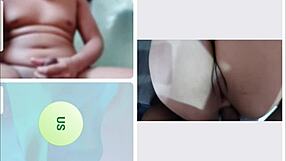 married woman on webcam with client enjoying the session