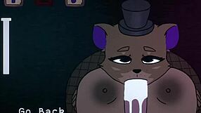 Five Nights At Fuzzboobs Freddy Titjob With Cartoon Boobs