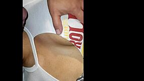 I Cum On Her Tits Hard!