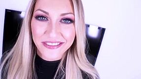 Hot Blonde Adira Allure Performs in Adult Scene