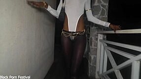 hot african chick asks, 'fuck me standing?'