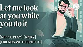 Female Rubs Tits During Interview, Cums, Asks For Dick